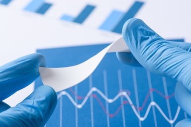 Med Device Polymer Stuctures - stock-photo-scientist-hold-novel-flexible-material-with-new-properties-1644966367